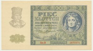 5 złotych 1940 - B -