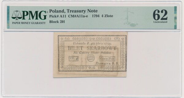 4 złote 1794 (2)(h) - PMG 62