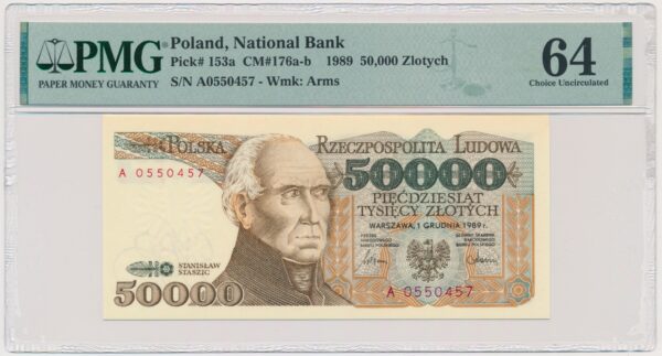 50.000 złotych 1989 - A - PMG 64