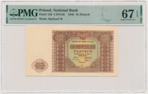 10 złotych 1946 - PMG 67 EPQ