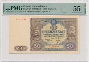 50 złotych 1946 - K - PMG 55