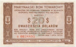 Baltona, 20 dolarów 1973 - B