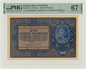 100 marek 1919 - IH Serja W - PMG 67 EPQ
