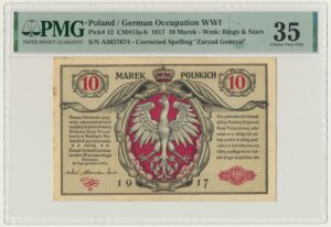 10 marek 1916 - Generał - biletów - PMG 35 - Berlin III - RZADKIE