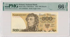500 złotych 1974 - U - PMG 66 EPQ - RZADKIE