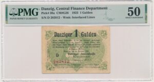 Gdańsk, 1 gulden 1923 - Październik - PMG 50